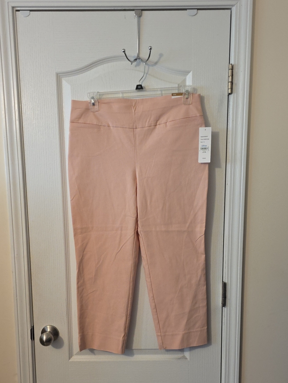 Cooper & Ella Cropped Light Pink Ponte Pants